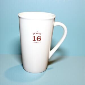 Starbucks -Grande 16 Coffee/ Latte Mug -2010- Tall 16 Fl Oz - White - Rare